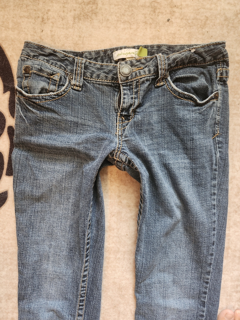 Denim Skinny Jeans - Lowrise Long Aeropostale